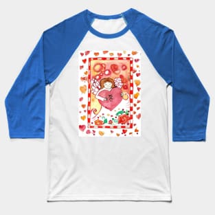 Healed Heart Angel Baseball T-Shirt